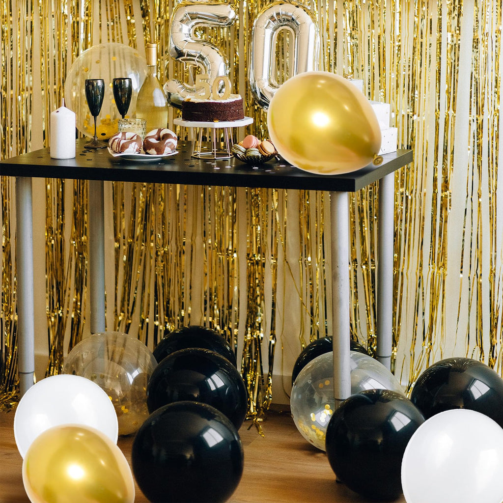 68Pcs Dusty Blue and Champagne Gold Balloons 12 Inch Sand White Pastel Baby Blue Confetti Balloon for Boy Baby Shower Bridal Shower Birthday Wedding Party Decorations.