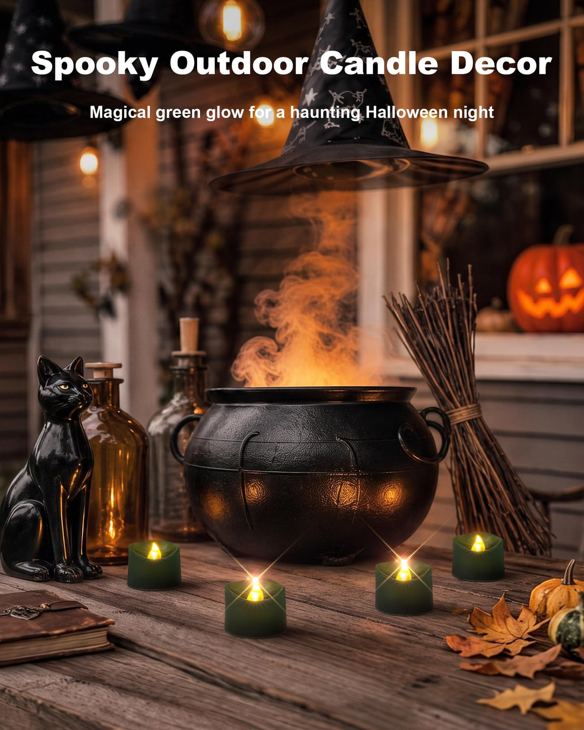 Homemory 12-Pack Remote Flameless LED Battery Tea Light Candles, 400+Hrs