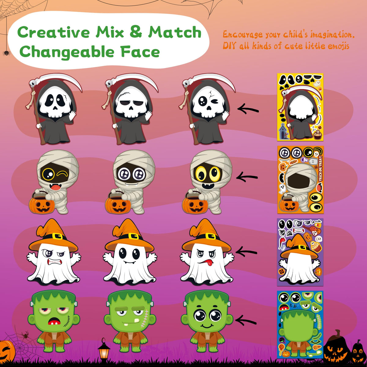 Stickers for Kids Toddler Party Favors Crafts - 48 Sheets