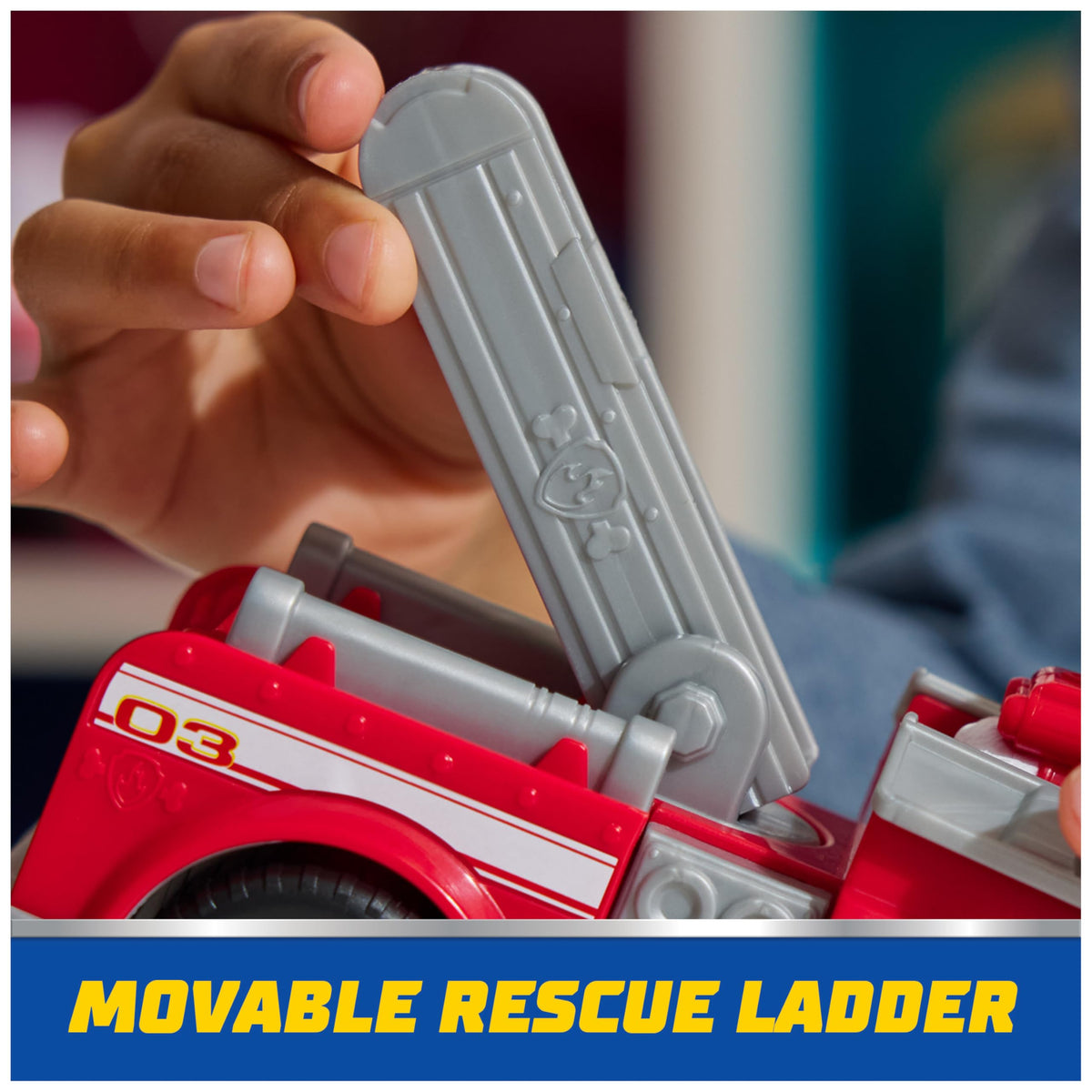 Paw Patrol, Rubble’s Bulldozer Toy Truck with Collectible Action Figure