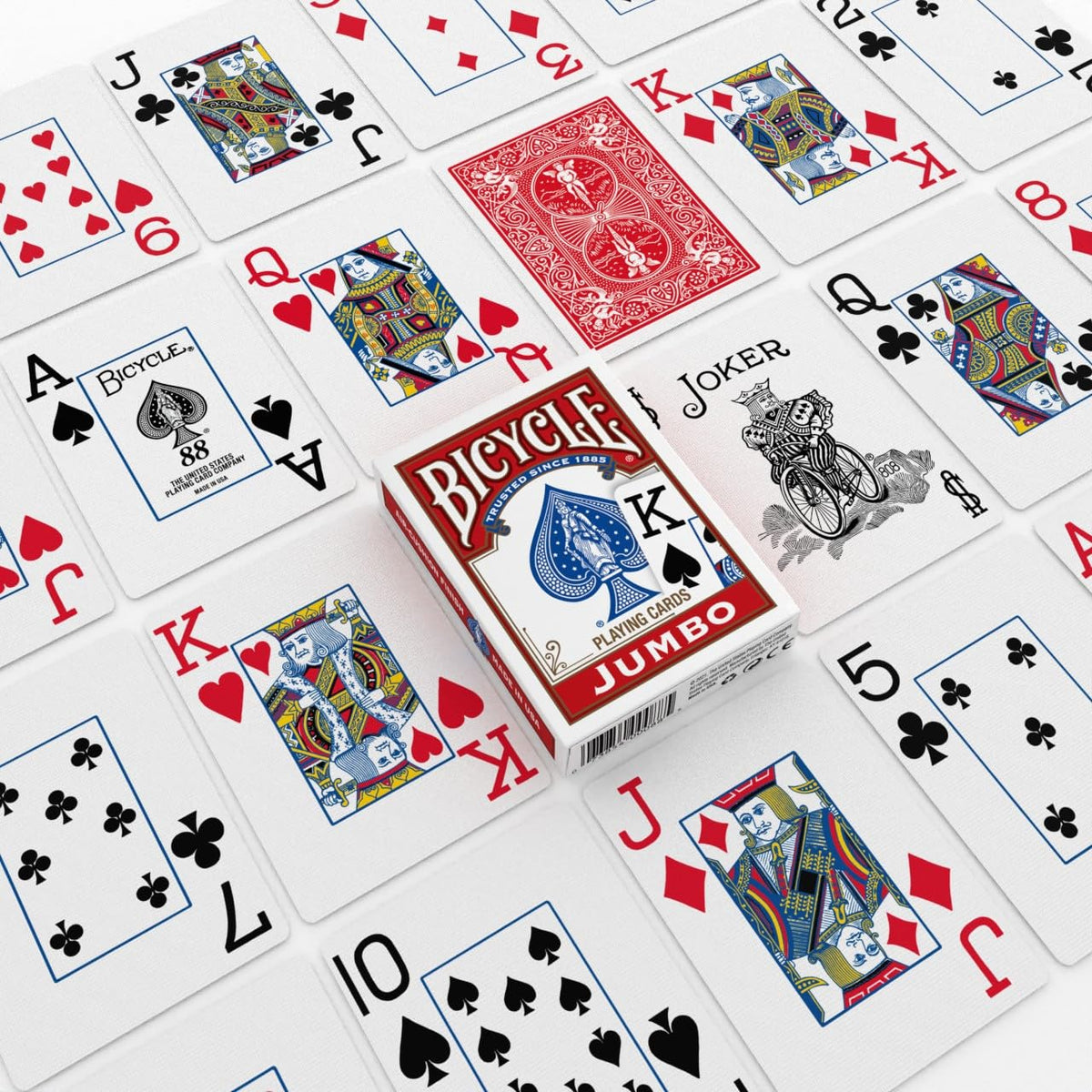 Bicycle Playing Cards 2 Pack Standard Poker Size Red and Blue