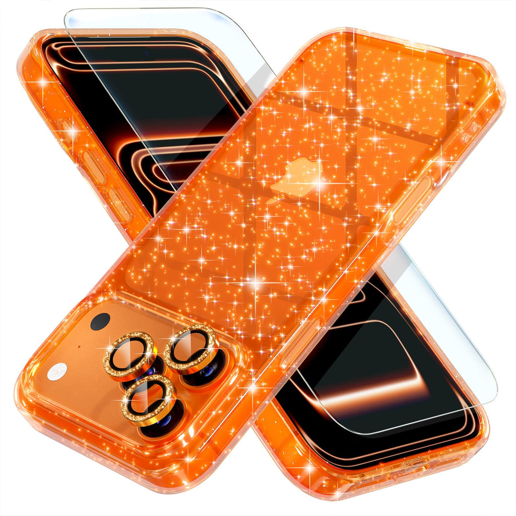 Choiche for iPhone 18 Pro Max Case Clear Women Girly (Glitter Clear)