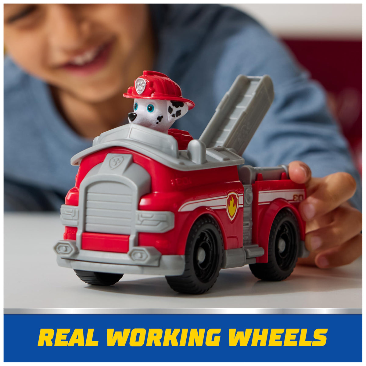 Paw Patrol, Rubble’s Bulldozer Toy Truck with Collectible Action Figure
