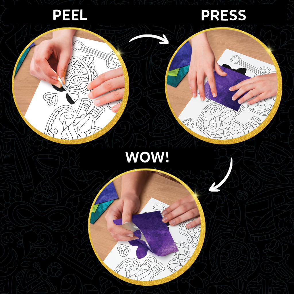 Skillmatics Foil Fun Girl Power, Foil Art & Craft Activity, Gift for Tweens