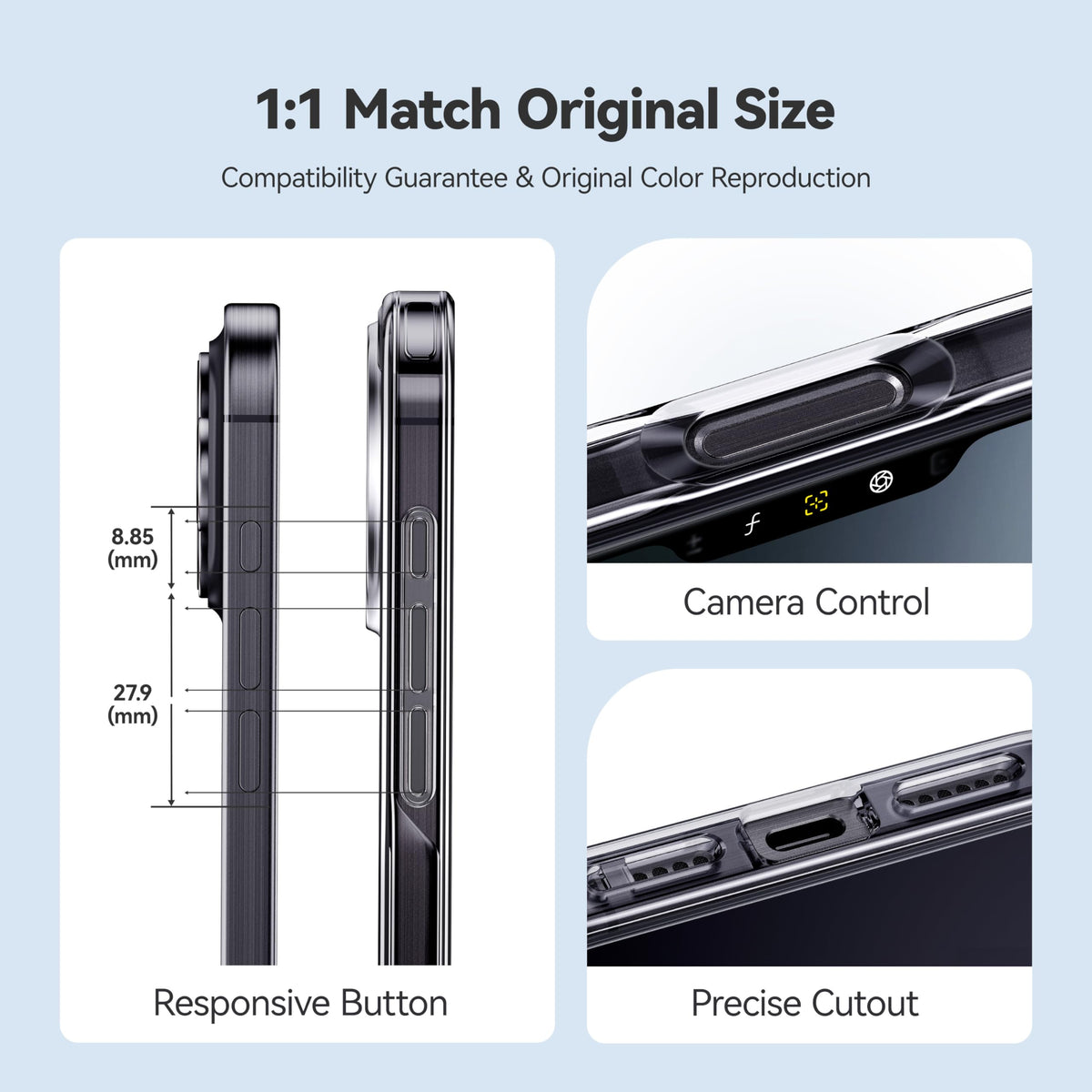 CASEKOO for iPhone 16 Smooth Crystal Clear Case, Patented Anti-Yellow