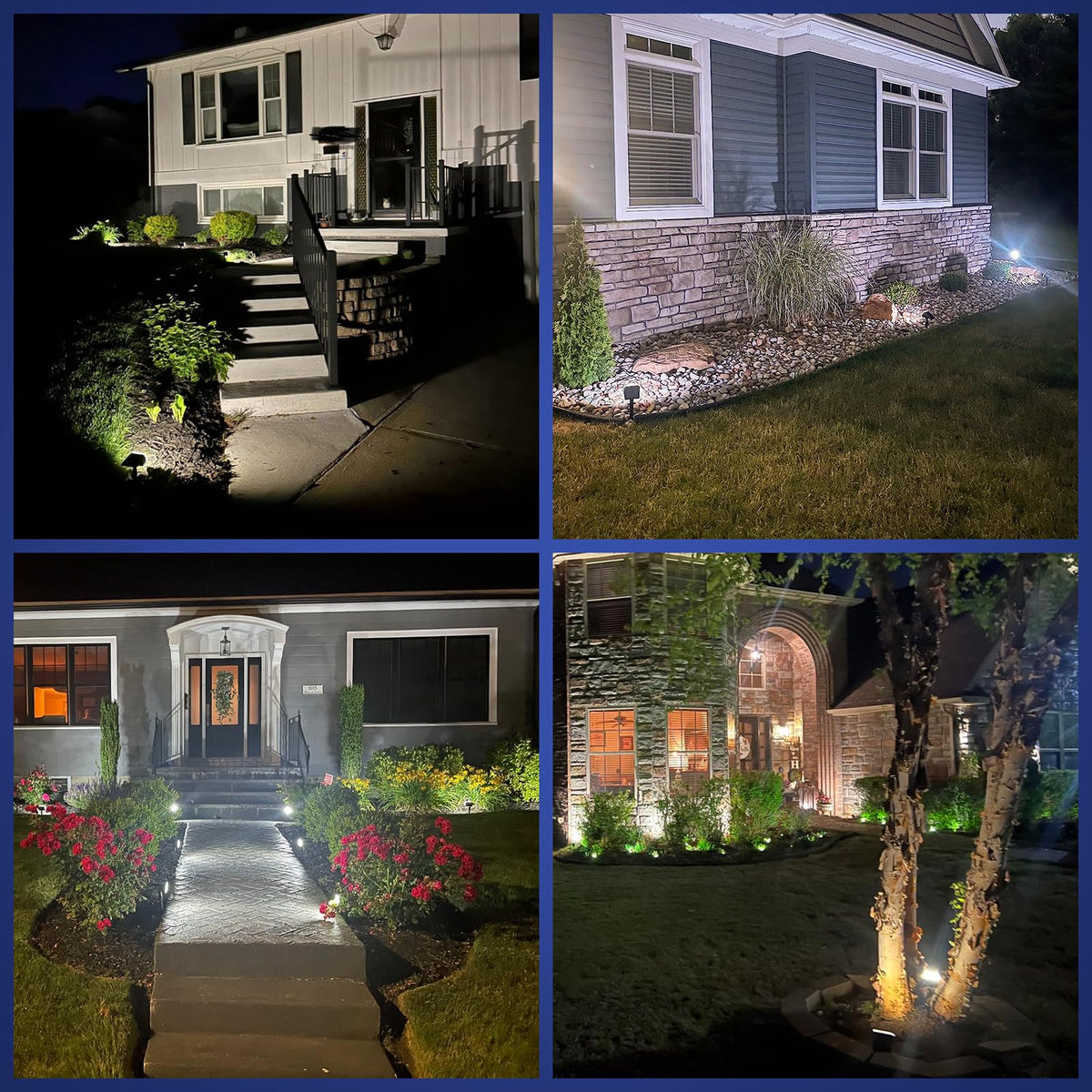 NYMPHY Solar Lights Outdoor Waterproof - 4 Pack (Warm White)