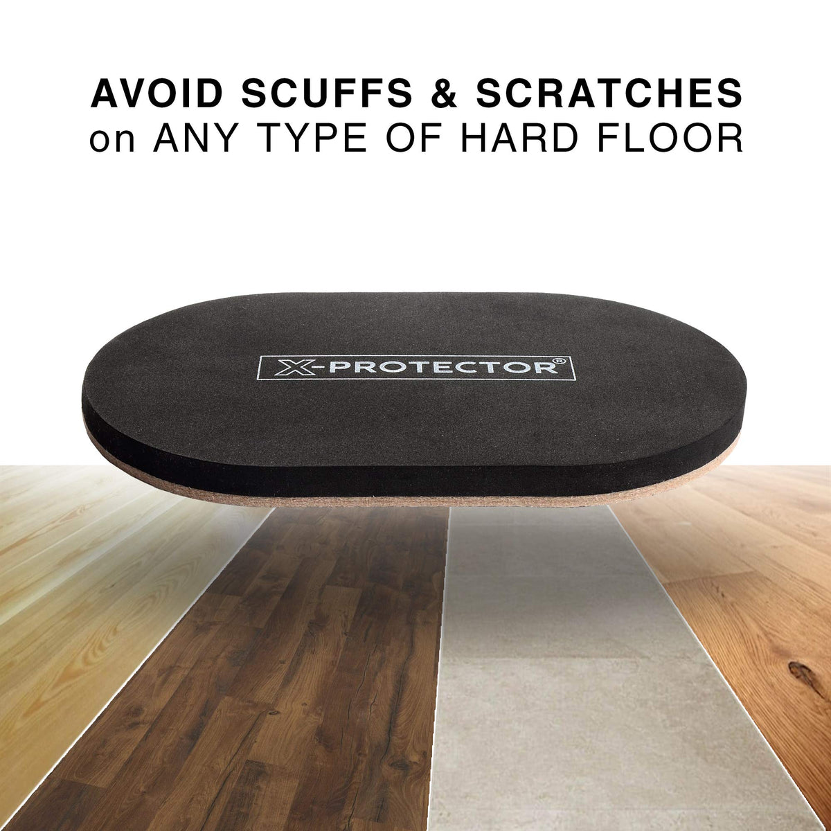 Felt Furniture Sliders for Hardwood Floors X-PROTECTOR 16 PCS 3 ½”