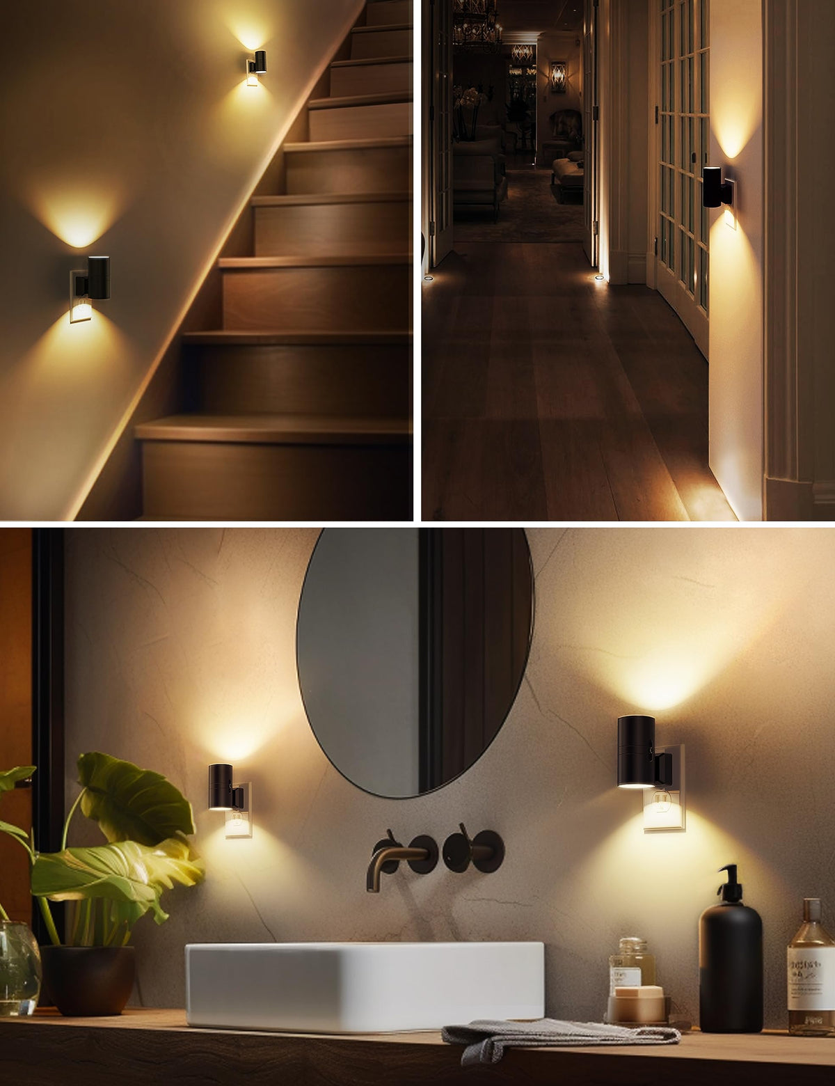 L LOHAS LED Night Light Plug in, Night Lights Plug into Wall, Soft White