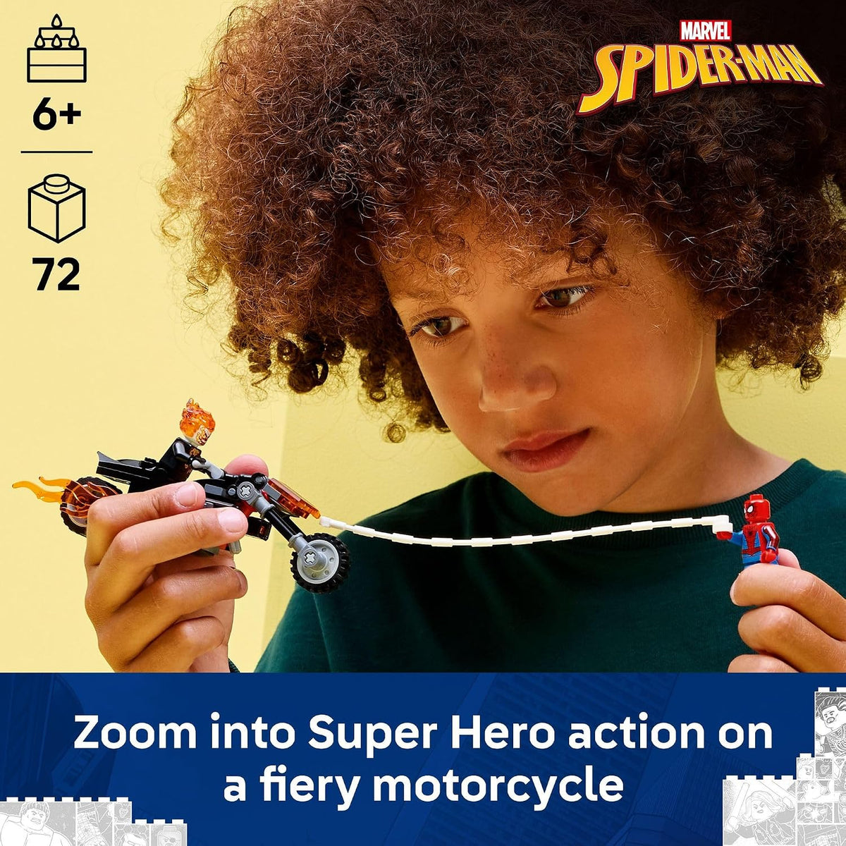 LEGO Marvel Spider-Man vs. Ghost Rider Motorcycle 76335