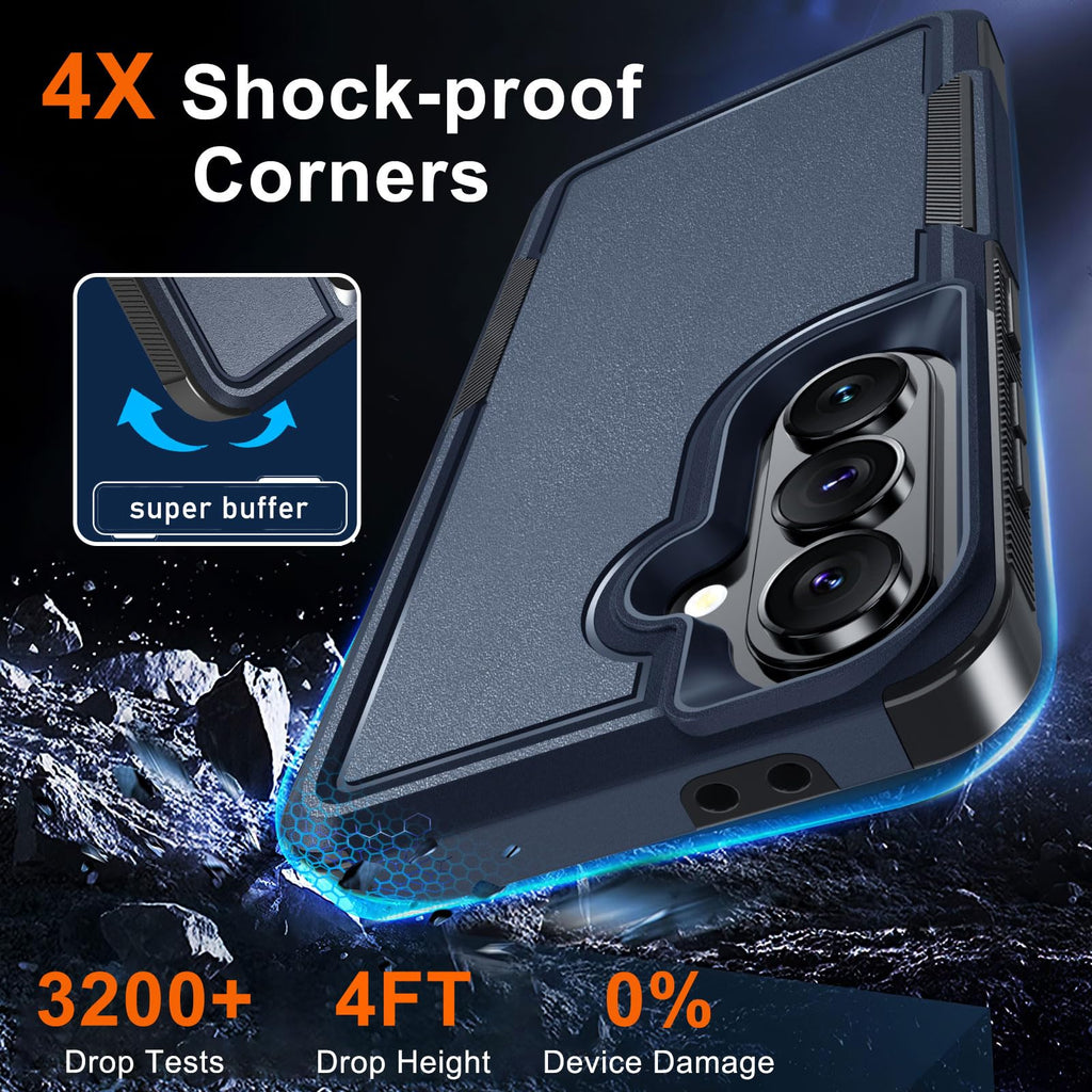 Case for Samsung Galaxy A36/A56/A27,Full Body Heavy Duty Cover,Black Matte