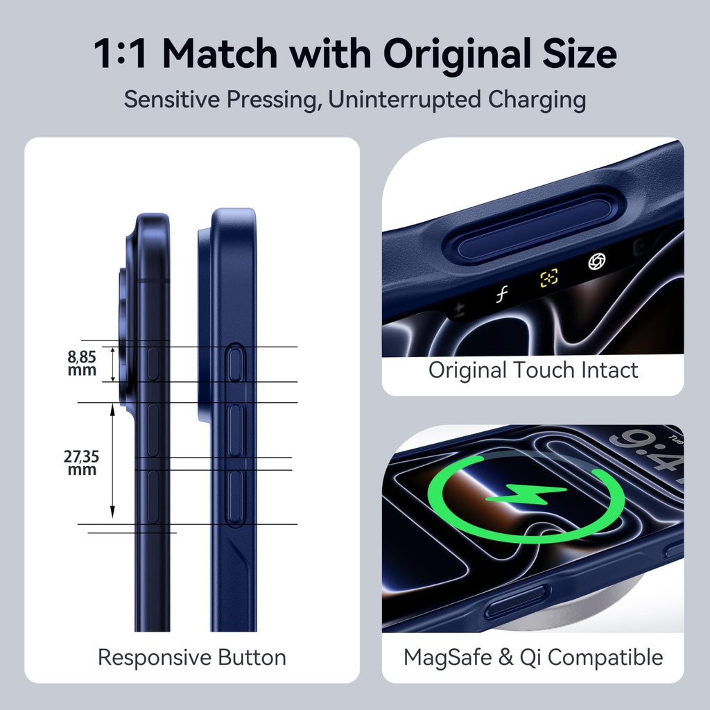 CASEKOO for iPhone 16 Smooth Crystal Clear Case, Patented Anti-Yellow