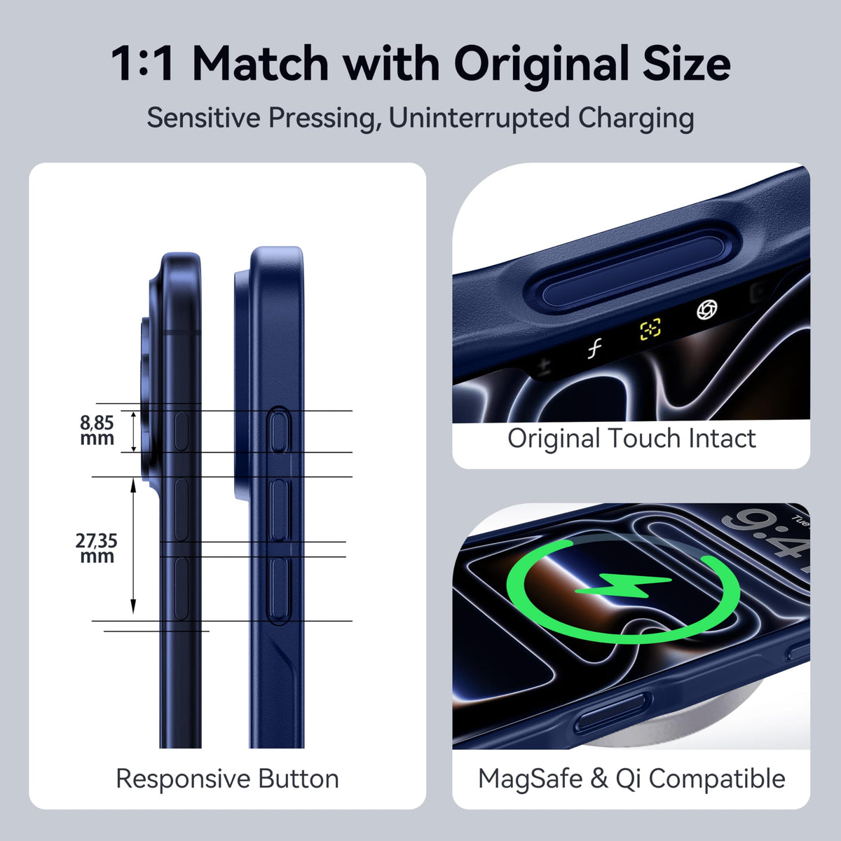 CASEKOO for iPhone 16 Smooth Crystal Clear Case, Patented Anti-Yellow