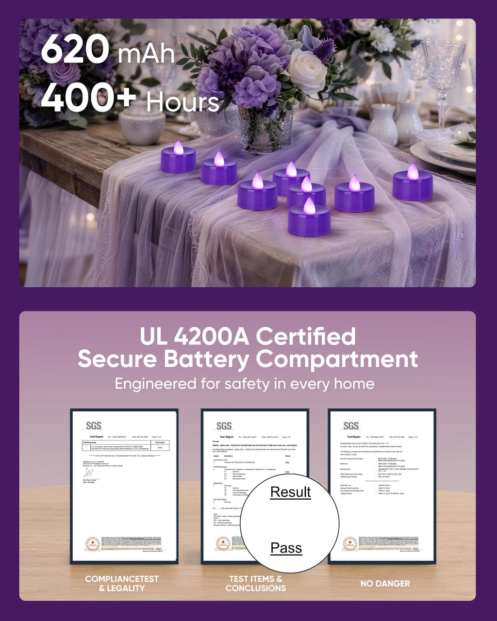 Homemory 24-Pack Remote Flameless LED Battery Tea Light Candles, 400+Hrs