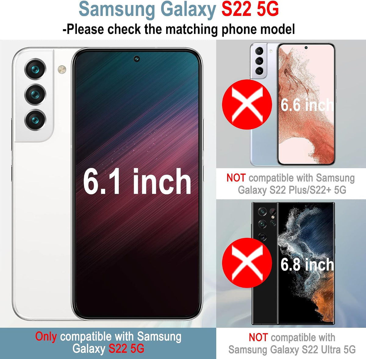 AACL 3-Pack for Samsung Galaxy S22 Screen Protector Film [6.1"]