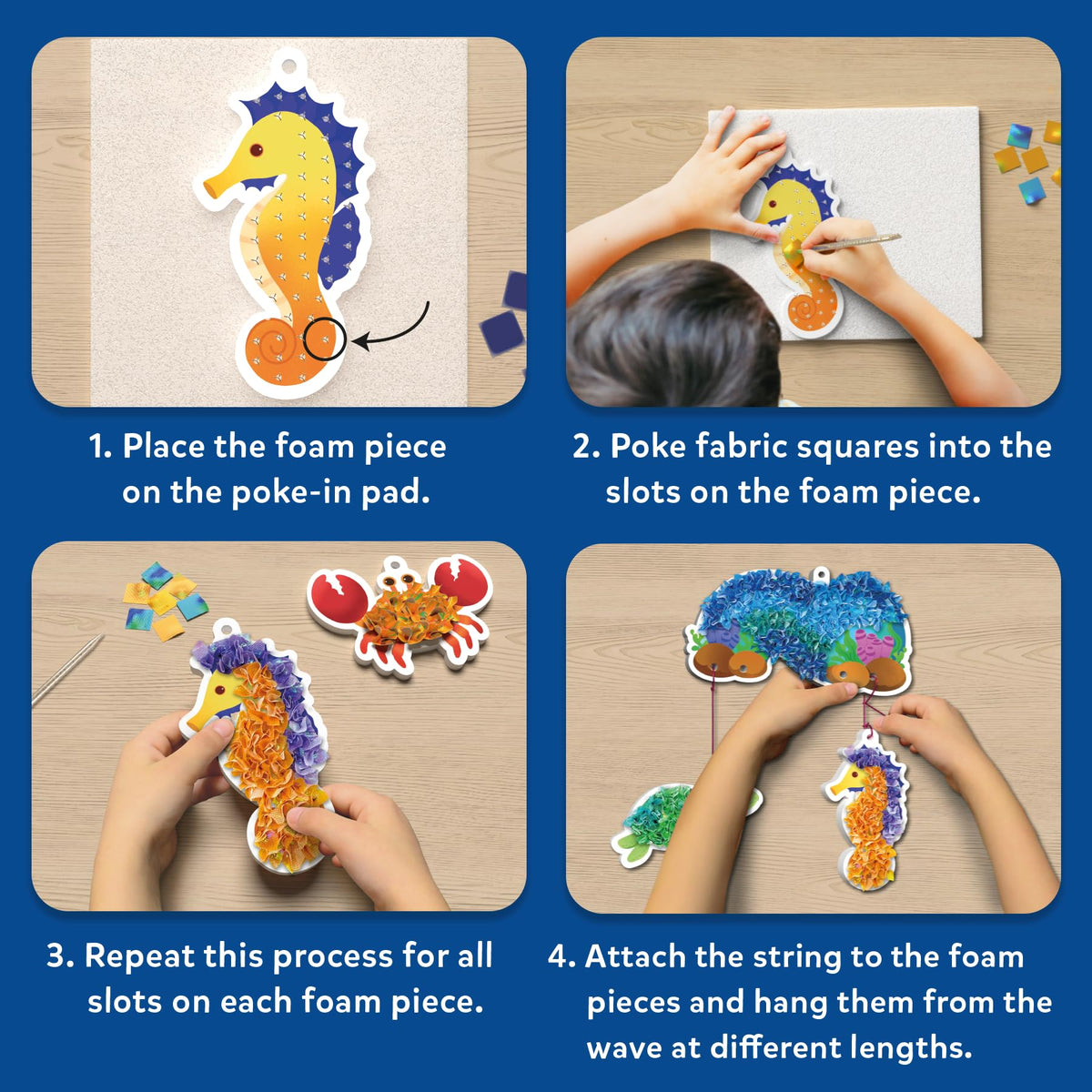 Skillmatics Poke-in Art – Disney Princesses, Wood Craft Kit, Gift for Kids