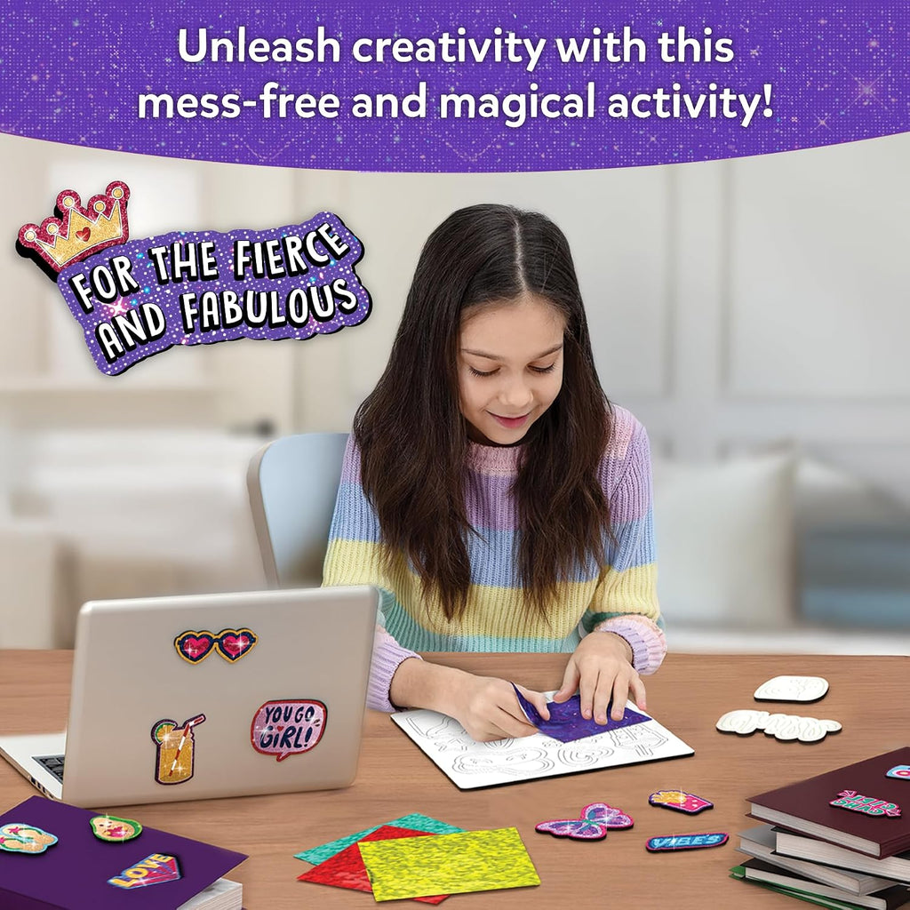 Skillmatics Foil Fun Girl Power, Foil Art & Craft Activity, Gift for Tweens