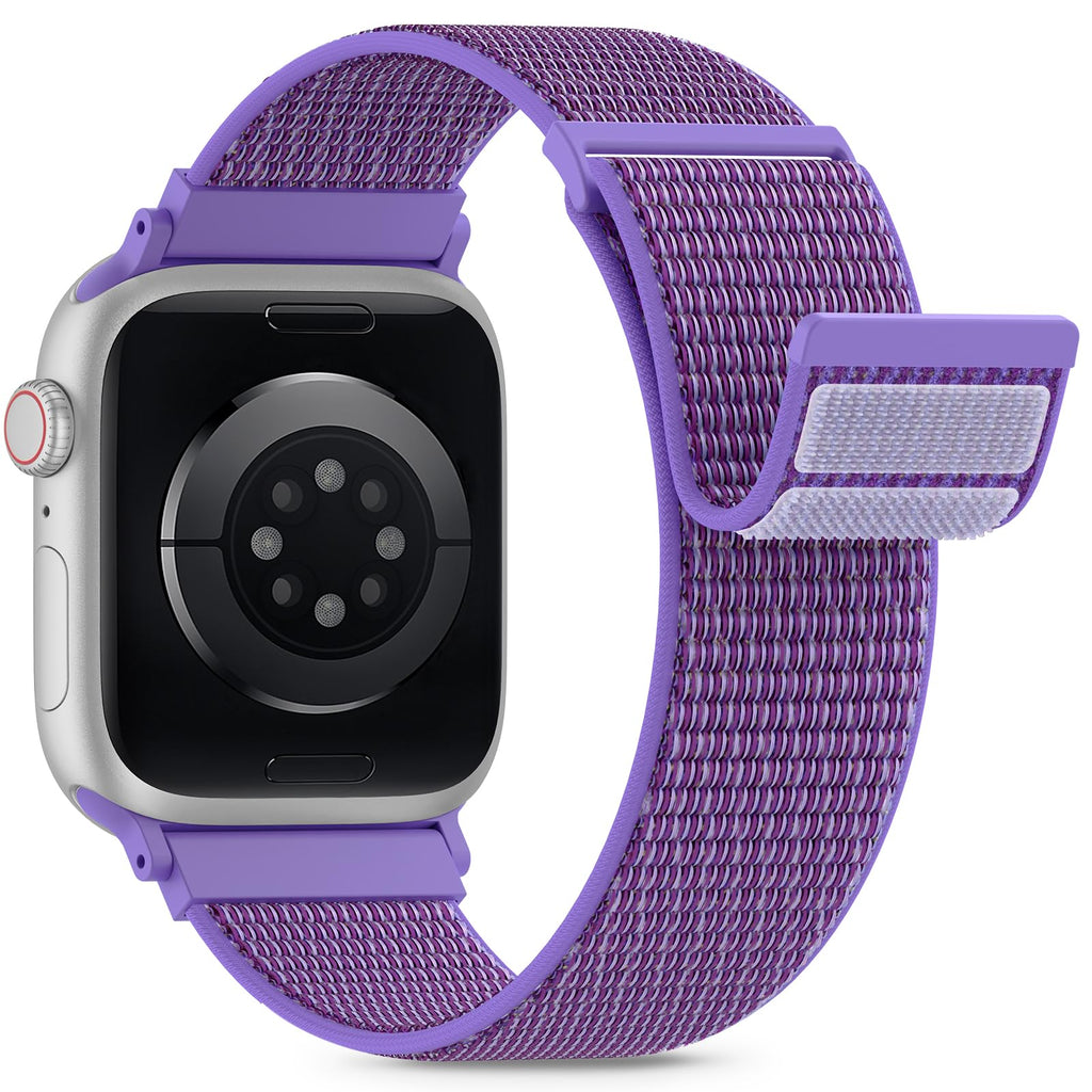 Nylon Loop Sport Band Compatible with Apple Watch Bands 38mm 40mm 41mm 42mm for Women Men, iWatch Wrist Straps for Se, Series 12 11 10 9 8 7, Breathable, Soft Band Ideal for Outdoor