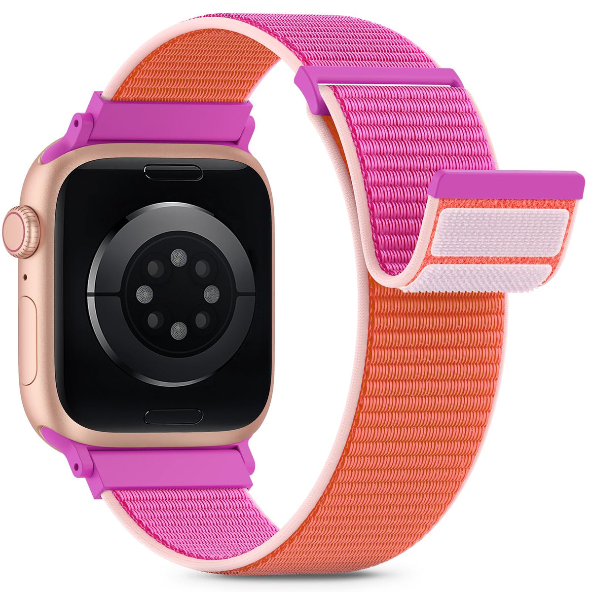 Nylon Loop Sport Band Compatible with Apple Watch Bands 38mm 40mm 41mm 42mm for Women Men, iWatch Wrist Straps for Se, Series 12 11 10 9 8 7, Breathable, Soft Band Ideal for Outdoor