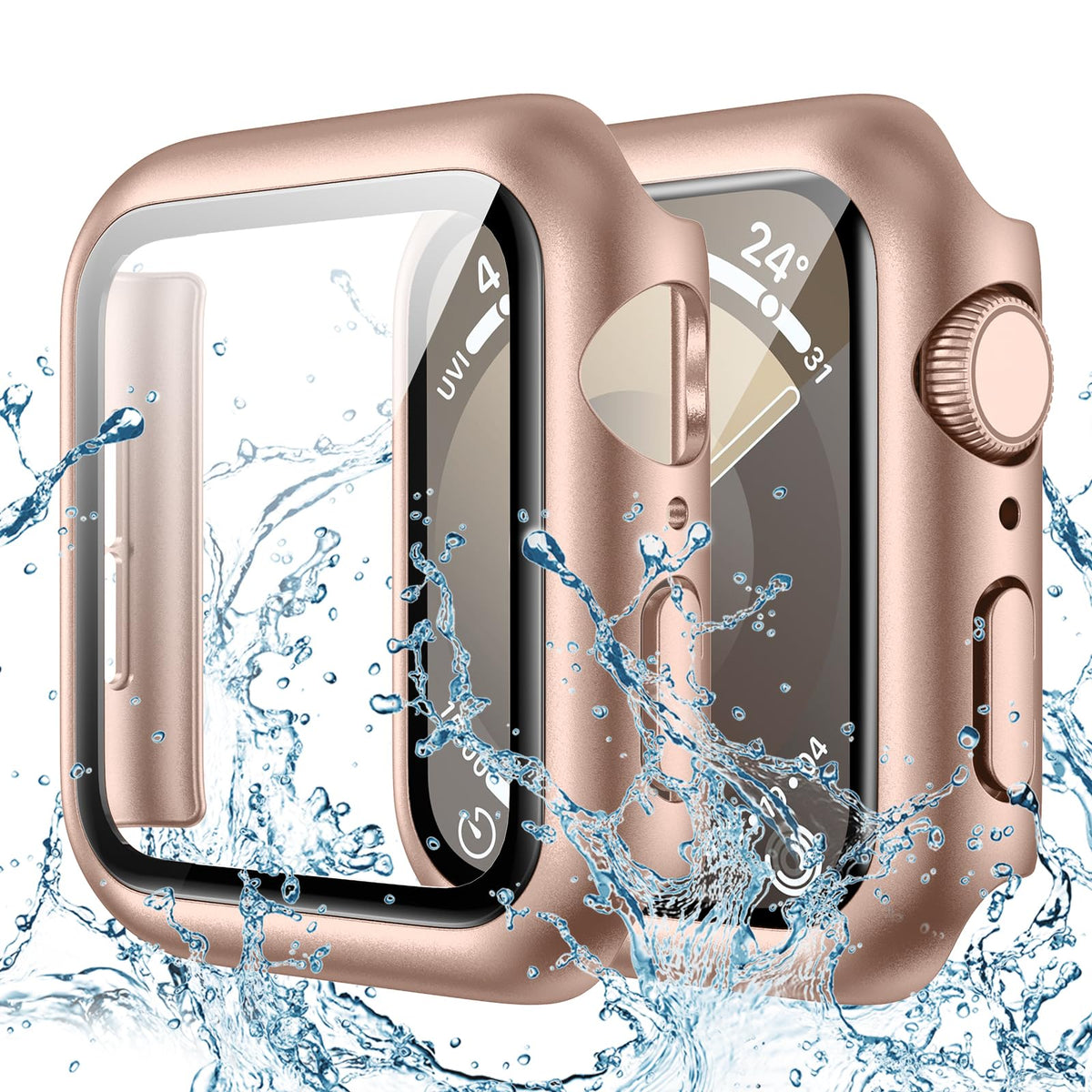 Goton IP67 Waterproof Case with Glass for Apple Watch Series 11/10 46mm