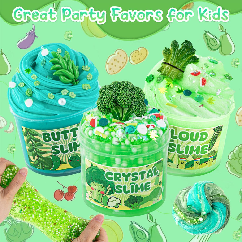 6-Pack Pink Slime Kit for Girls, Cloud Butter Squishy Birthday Gift Set