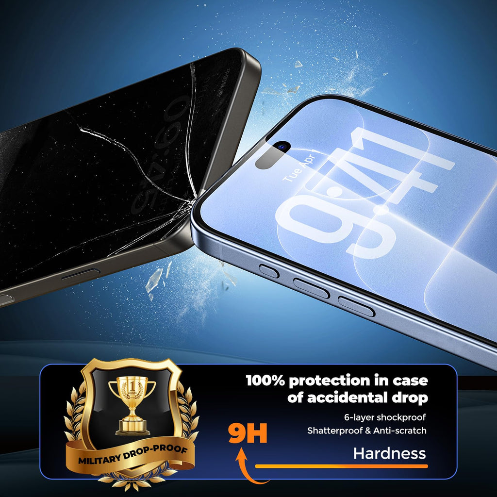 UNBREAKcable Privacy Screen Protector for iPhone 16 Pro Max, Full Coverage