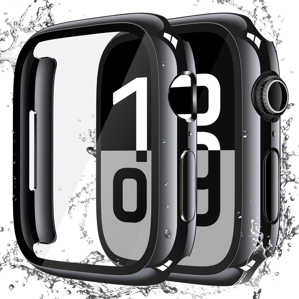 Misxi 2-Pack Waterproof Case for 41mm Apple Watch Series 9/8/7