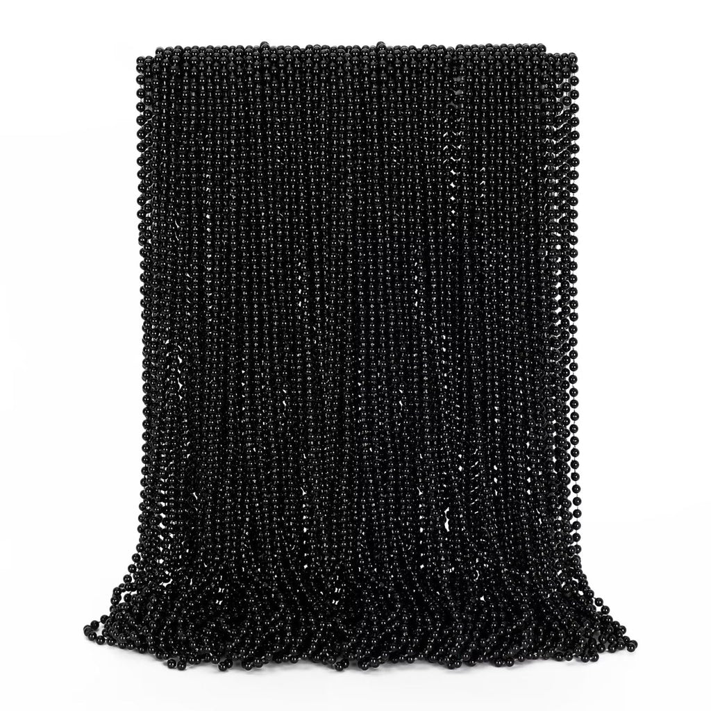 EOBOH Mardi Gras Beads, 12PCS Bead Necklace Party Favors, Metallic 6 Kinds of 33" Beaded Necklaces Costumes Stuff, Festival Parade Throw Accessory Sets for Mardi Gras Celebrations Decorations