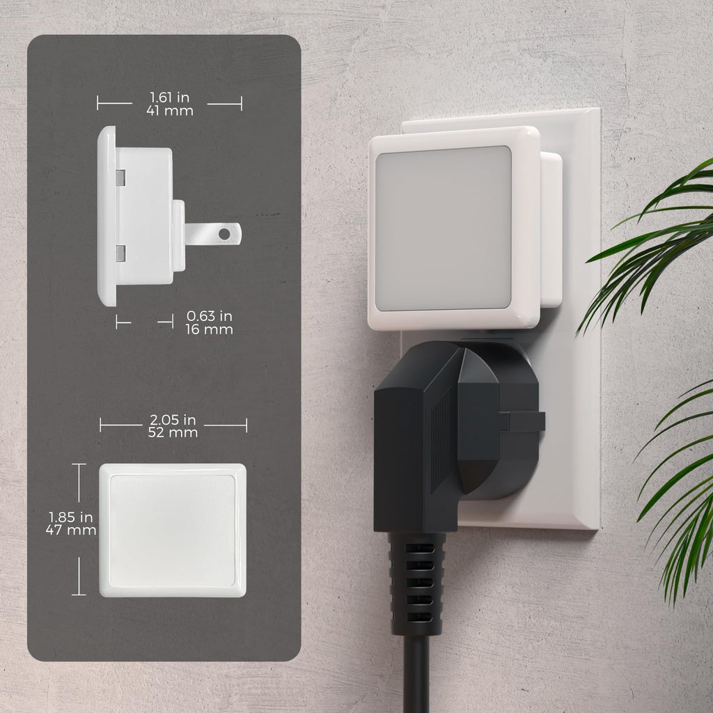 L LOHAS LED Night Lights Plug into Wall 2-Pack, 0.3W Plug in Night Light