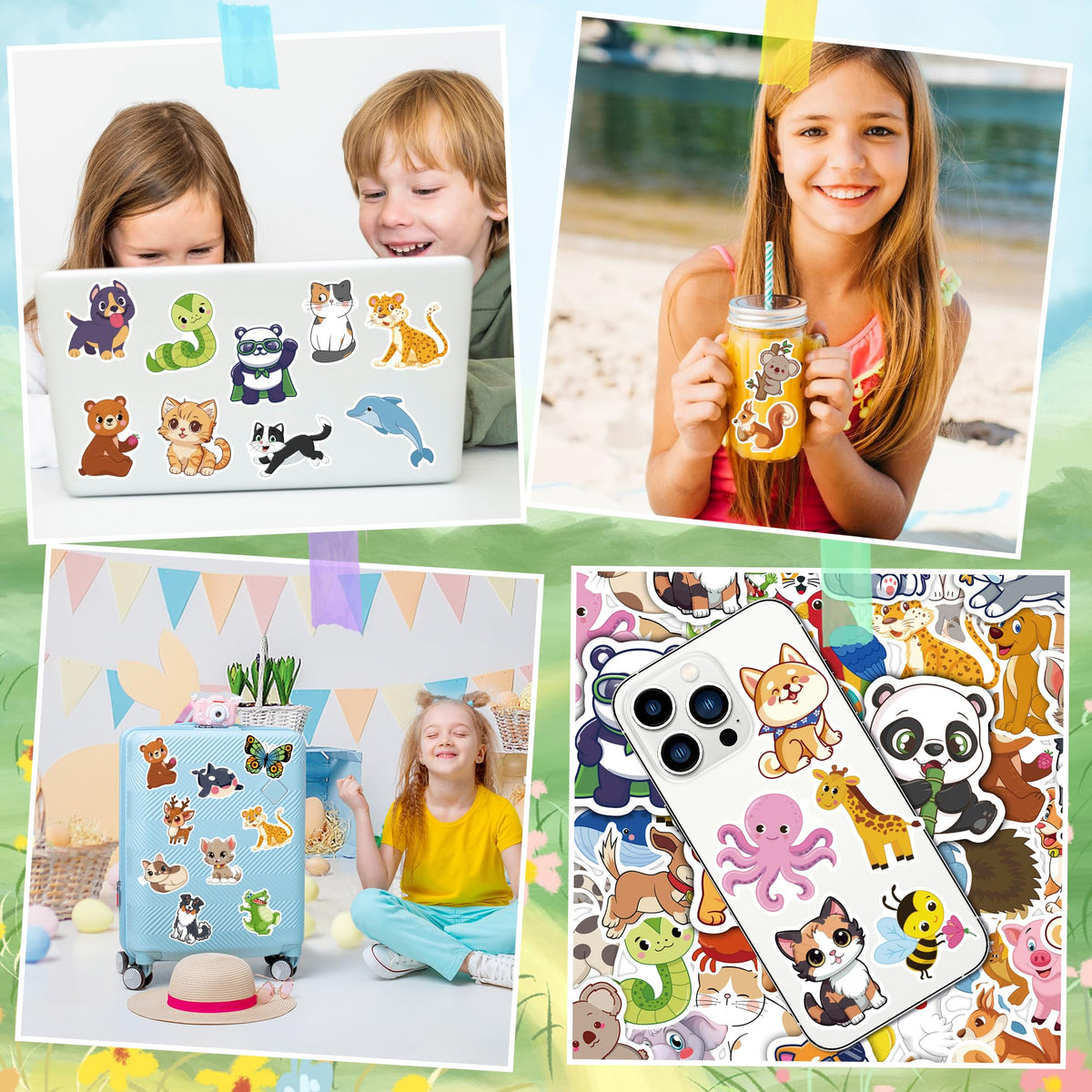 OHOME Fall Stickers | 100 PCS Thanksgiving Stickers for Kids - Vinyl Thanksgiving Games Toys Gifts Activities Essentials Party Favors Supplies - Friendsgiving Crafts Bulk for Classroom Home