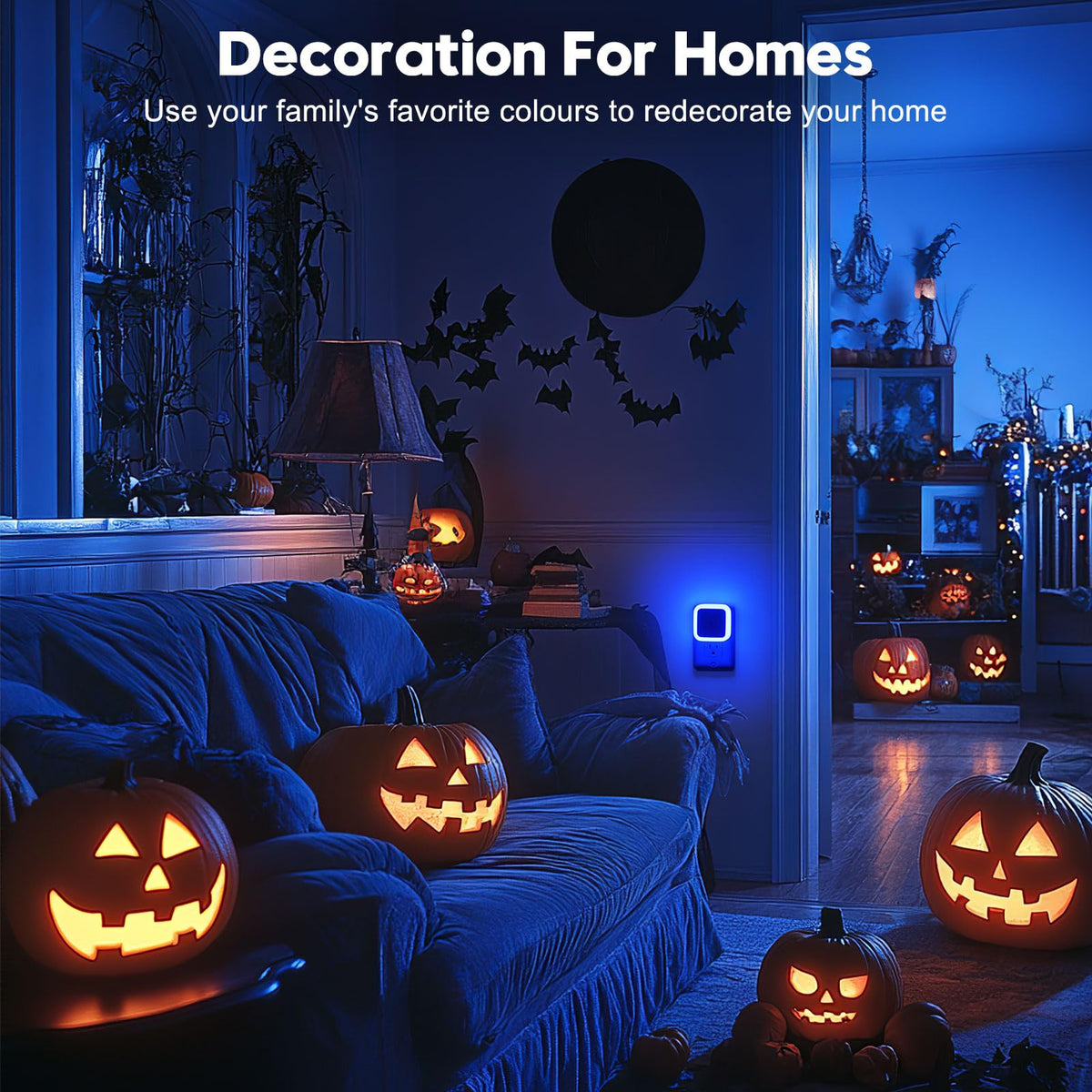Sujeet Night Light, Night Lights Plug into Wall 8-Pack, Nightlight Plug in Night Light, Dusk to Dawn Night Lamp Led (Red)