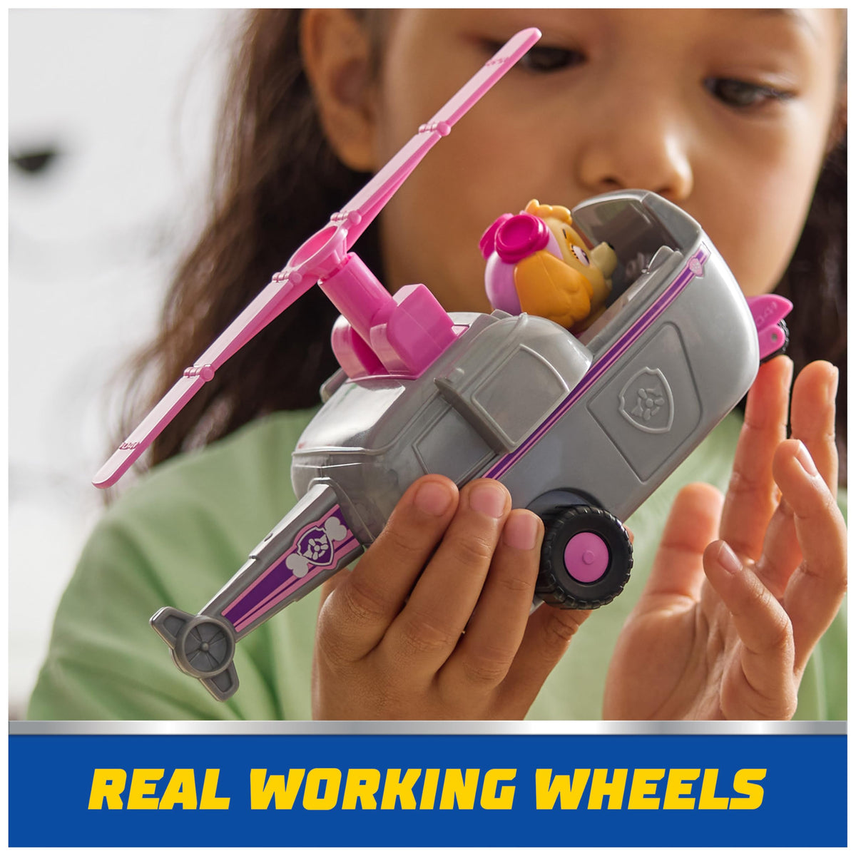 Paw Patrol, Rubble’s Bulldozer Toy Truck with Collectible Action Figure