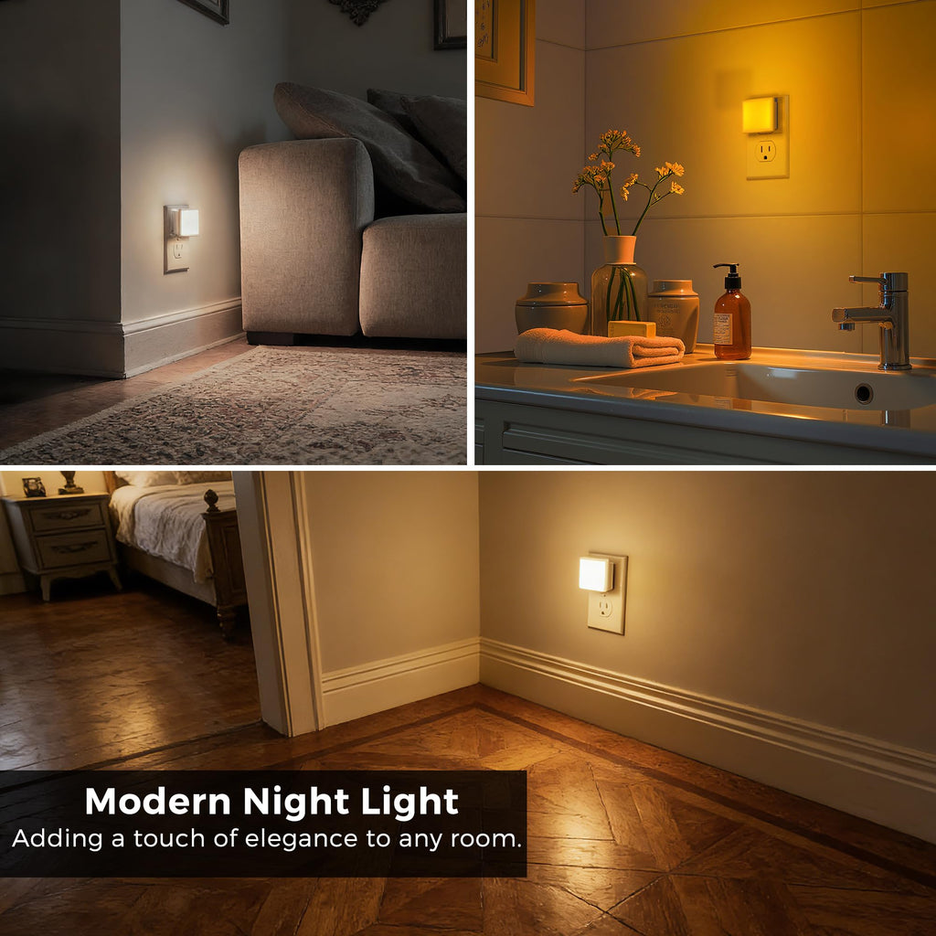 L LOHAS LED Night Lights Plug into Wall 2-Pack, 0.3W Plug in Night Light
