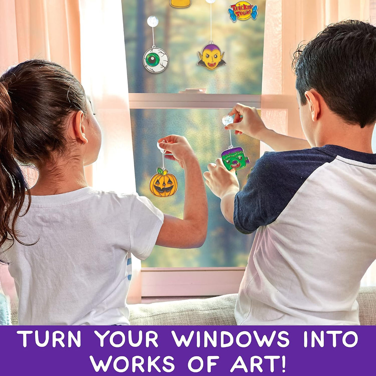 Made By Me Create Your Own Window Art Kit, Halloween Suncatchers