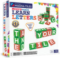 MAGNA-TILES microMAGS Learn Letters 56-Piece Magnetic Construction Set, The Original Magnetic Building Brand