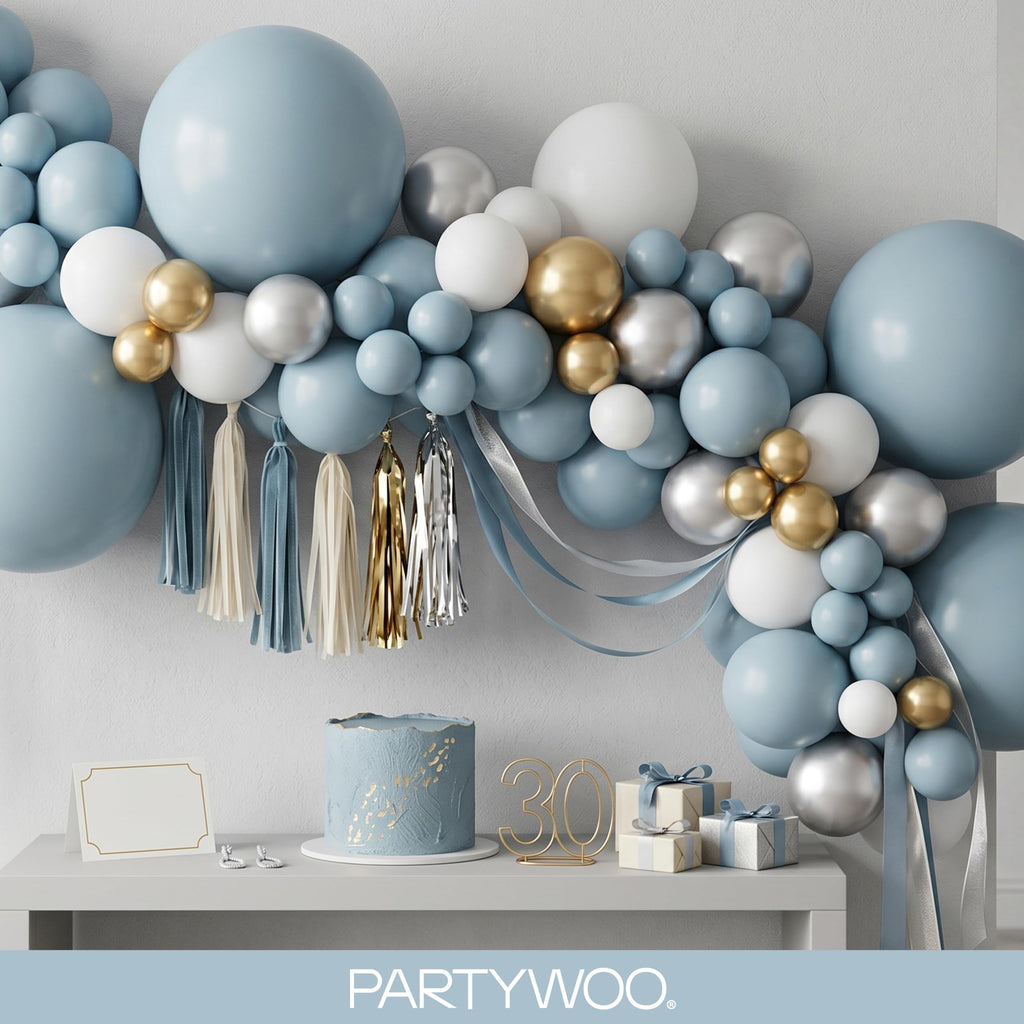 PartyWoo Lavender Balloons 127pcs Light Pastel Purple Lilac Different Sizes