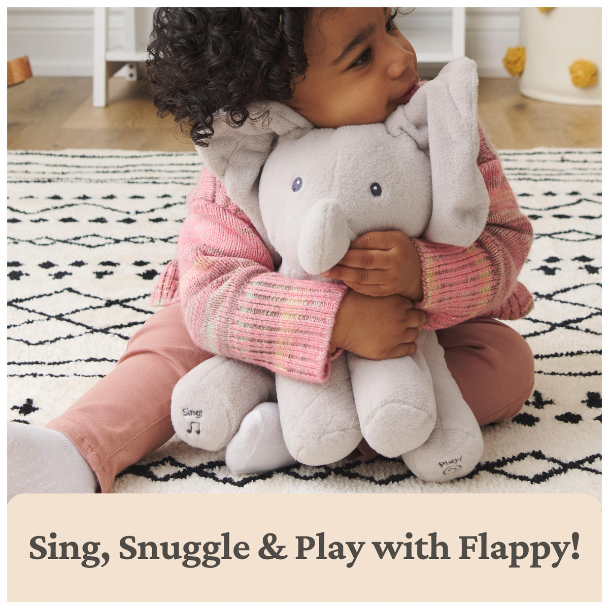 GUND Baby Peeki Puppy 12-Inch Interactive Animated Musical Plush for Babies
