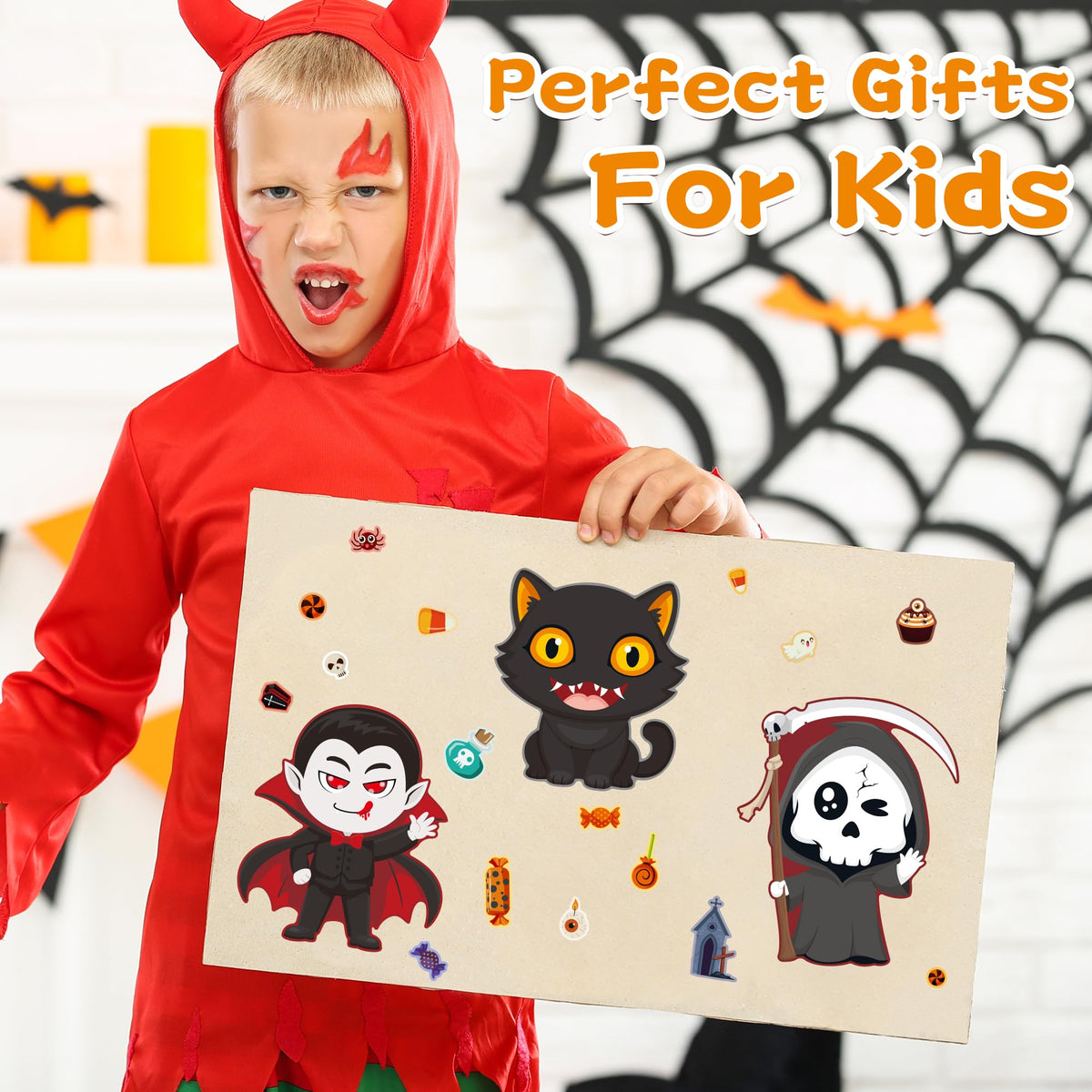 Stickers for Kids Toddler Party Favors Crafts - 48 Sheets
