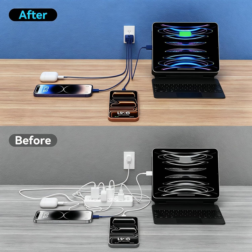 USB C Charger Block Multiple Ports Wall Charger Fast Phone Charging Blocks