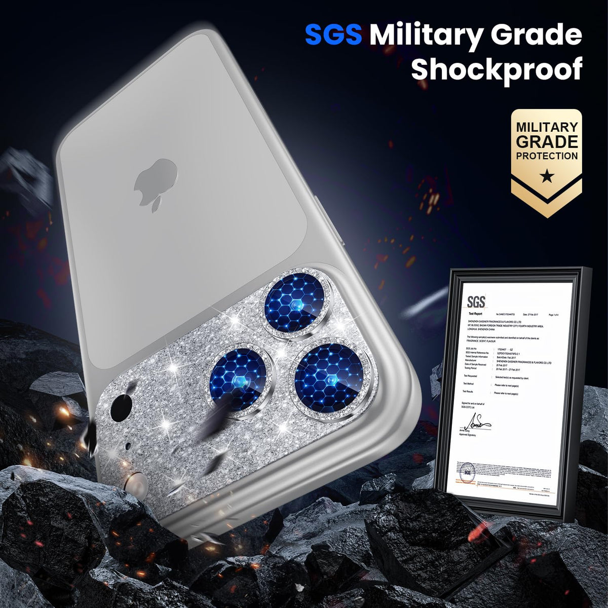 WSKEN for iPhone 17 Pro Max Camera Lens Protector - Military Grade Design