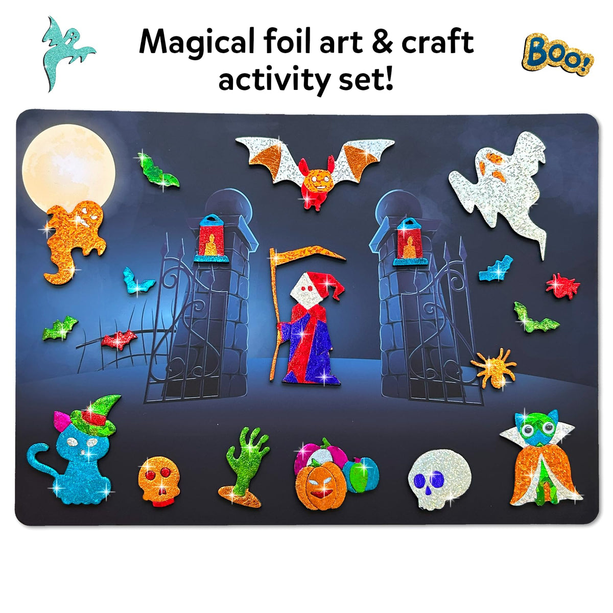 Skillmatics Foil Fun Girl Power, Foil Art & Craft Activity, Gift for Tweens
