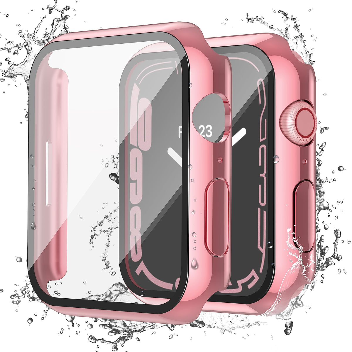 Misxi 2-Pack Waterproof Case for 41mm Apple Watch Series 9/8/7