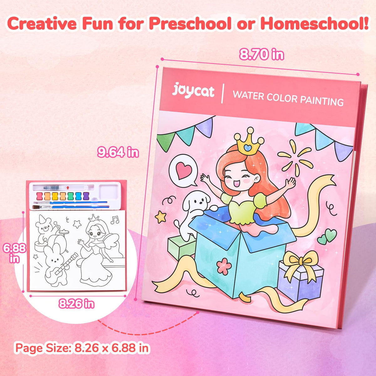 JoyCat Paint with Water Coloring Books for Toddlers (Magical Pony)