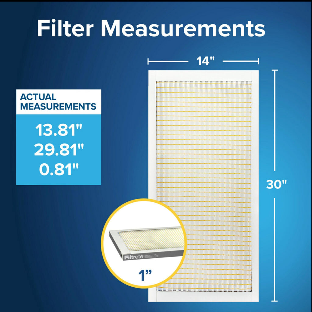 Filtrete 18x24x1 Air Filter, MERV 5, MPR 300, 6 HVAC Filters