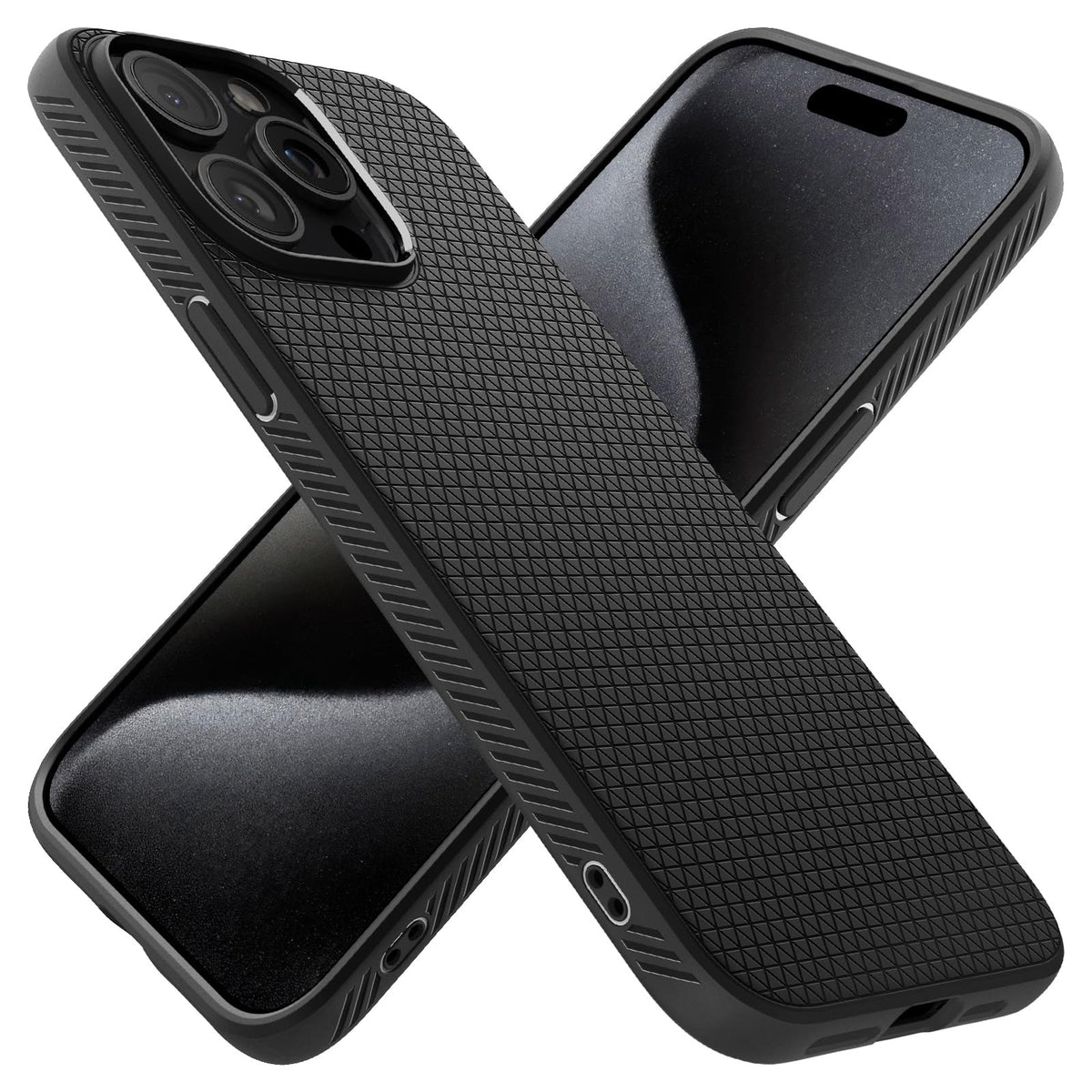 Spigen Liquid Air Designed for iPhone 13 Pro Max Case (2021) - Matte Black
