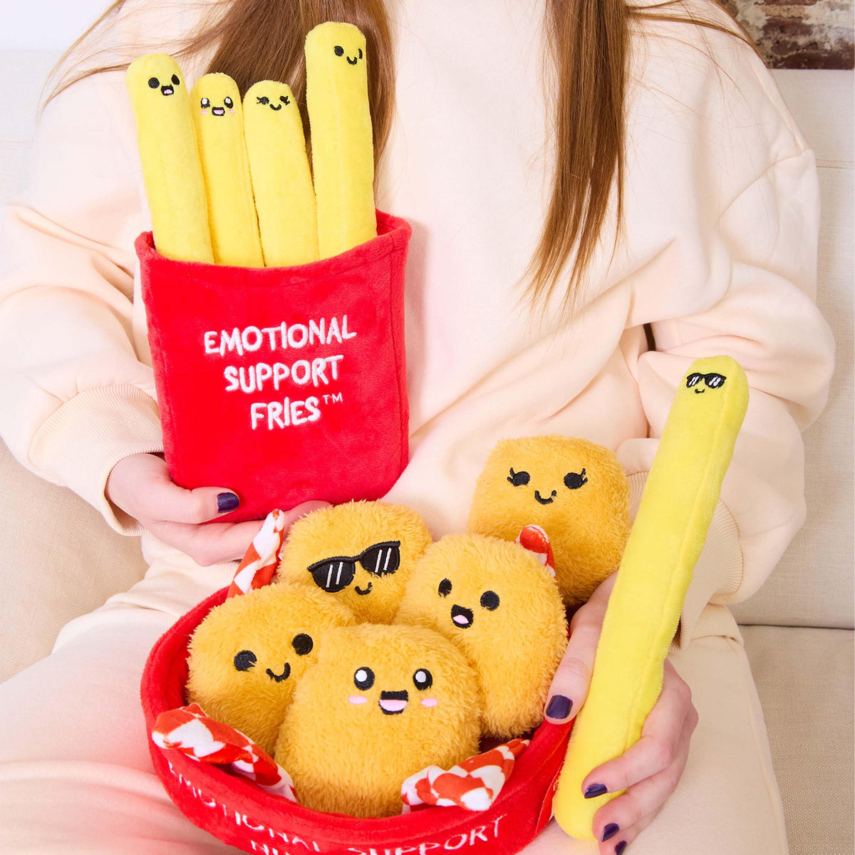 Emotional Support Dino Nuggies, Cuddly Dinosaur Toys by Relatable