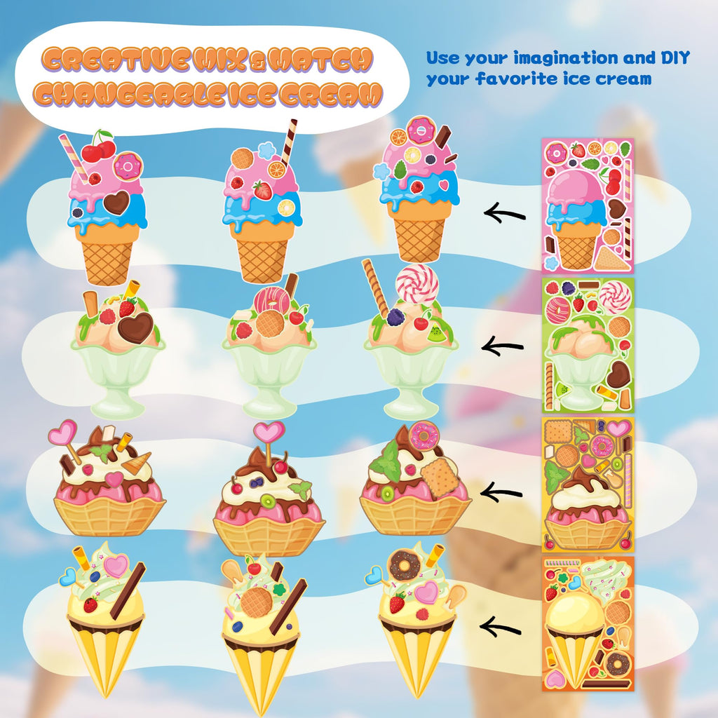 Stickers for Kids Toddler Party Favors Crafts - 48 Sheets