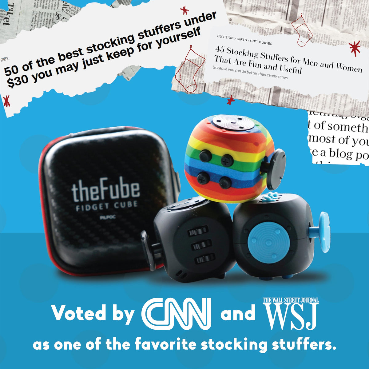 PILPOC theFube Fidget Cube Handy Anxiety Toys for Kids and Adults (Black)