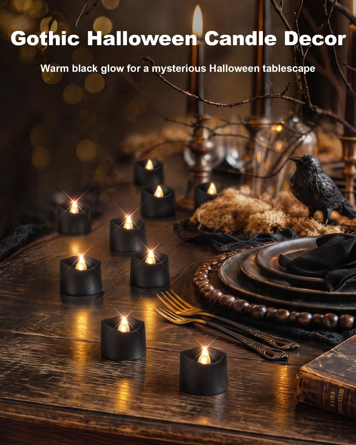 Homemory 12-Pack Remote Flameless LED Battery Tea Light Candles, 400+Hrs