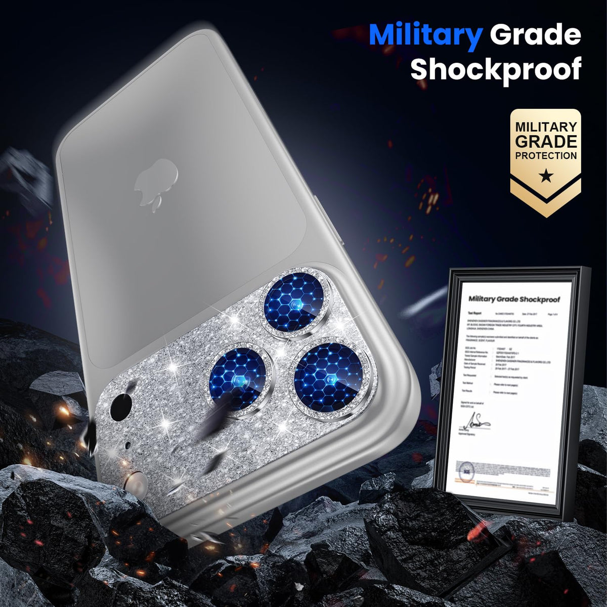 WSKEN for iPhone 17 Pro Max Camera Lens Protector - Military Grade Design