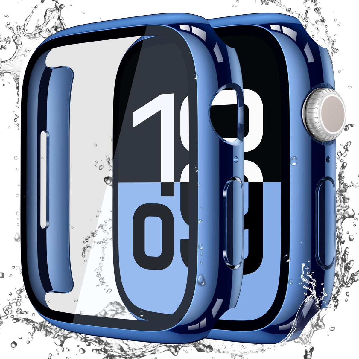 Misxi 2-Pack Waterproof Case for 41mm Apple Watch Series 9/8/7